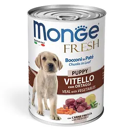 Консерва Monge Dog Fresh Puppy для цуценят з телятиною та овочами 400 гр