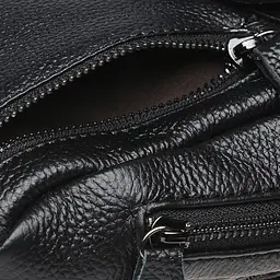 Чоловічий рюкзак Borsa Leather K1029 32x21x5 см Чорний (11003) - мініатюра 7