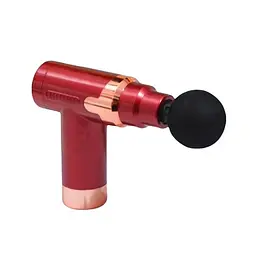 Ручний масажер для м'язів Fascial Gun JY-760 акумуляторний 4 насадки Червоний - мініатюра 4