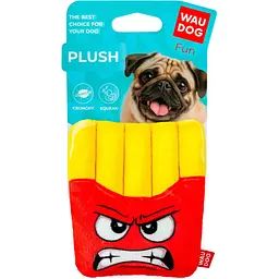 Іграшка для собак Waudog Fun Plush Картопля фрі плюш 12х14.5 см - мініатюра 3