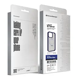 Чохол до мобільного телефона Armorstandart Unit Stand Apple iPhone 14 Pro Max Dark Blue (ARM70566) - мініатюра 2
