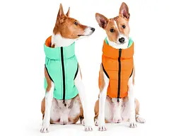 Курточка для тварин Airy Vest Lumi двостороння L 55 м'ятно-помаранчева (2293) - мініатюра 3