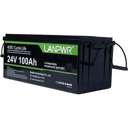 Акумулятор LanPWR LiFePO4 24V 25.6V/100Ah/2560Wh [LANPWR-24-100] [125502] - мініатюра 4