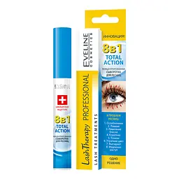 Сироватка для вій Eveline Lash Therapy Professional 8 в 1 Total Action 10 мл (LTU8W1LASHT)