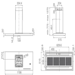 Витяжка Elica BIO ISLAND BLRO/A/120X53 ROVERE - мініатюра 3