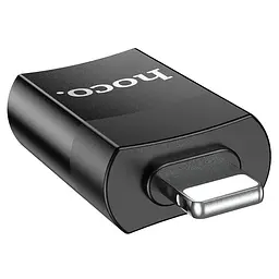 Перехідник Hoco UA17 Lightning Male to USB Female USB2.0 Чорний - мініатюра 3