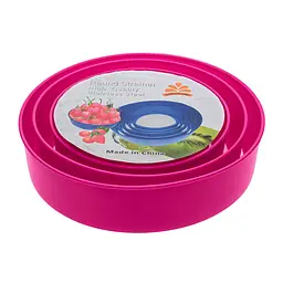 Сито пластикове для борошна (набір із 5 шт.), Kitchen Master Рожевий 85711 - мініатюра 2