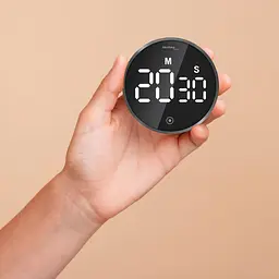 Таймер кухонний Technoline KT600 Magnetic Touchscreen Black (KT600) - мініатюра 3