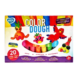 Набір для ліплення з тістом Lovin Color Dough 41204, 20 стіків - мініатюра 3