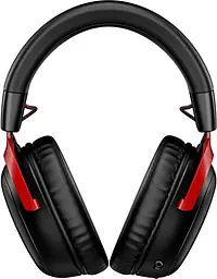 Навушники HyperX бездротові ігрові Cloud III Wireless USB-A/USB-C чорні червоні (77Z46AA) - мініатюра 3