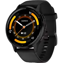 Смарт-годинник Garmin Venu 3 Slate Stainless Steel Bezel with Black Case and Silicone Band [010-02784-01] [104895]