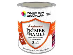 Грунт-емаль DNIPRO CONTACT світло-сірий 0.9кг 3 в 1