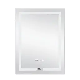 Дзеркало Qtap Mideya з антизапотіванням (DC-F936) 500x800 QT2078F936W, Білий - мініатюра 4