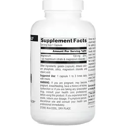 Магній цитрат Source Naturals 133 мг 90 капсул - мініатюра 2