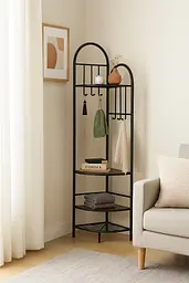 Вішалка для одягу Costway Richi кутова в стилі Loft