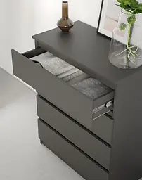 Комод в спальню MebelStar Нео 4Ш 80x43x98 см Антрацит (MBS-1077) - мініатюра 3