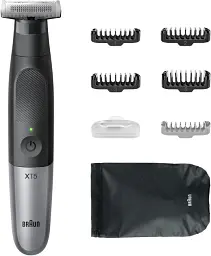 Тример для бороди та вусів/ Тример для тіла Braun Series X XT5100 Black UA - мініатюра 2