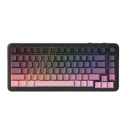 Клавіатура Ajazz AK820 Max Plus Flying Fish Switch Side Printed Blackberry Pink