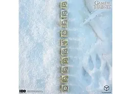 Набір кубиків Game of Thrones. Stark 10xD6 Dice Set (10 шт.) (GOT/00190166/2025/1/B) - мініатюра 5