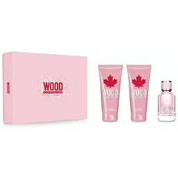 Набір для жінок Dsquared2 Wood Pour Femme: Туалетна вода 50 мл + Гель для душу 100 мл + Лосьйон для тіла 100 мл
