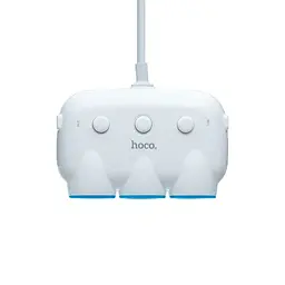 Автомобільний зарядний пристрій із розгалужувачем прикурювача Hoco C1 + 2 USB White - мініатюра 5