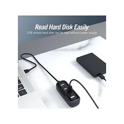 Концентратор Vention USB 2.0 to 4xUSB 2.0 0.15m black (VAS-J43-B015) - мініатюра 5