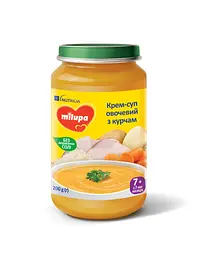 Мясо-овощное суп-пюре Milupa Суп с курицей, 200 г