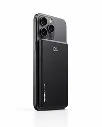 Павербанк Remax RPP-107 ультратонкий 9 мм / 5000 мАг / до 20 Вт / USB-C + MagSafe / PD+QC / Чорний - мініатюра 4