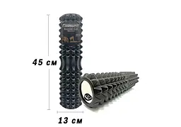 Масажний ролик Grid Roller 45 см v.2.2 Чорний EasyFit fit0024968
