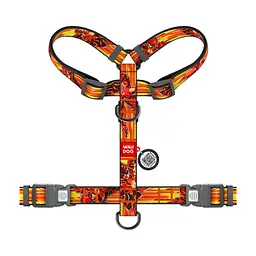 Шлея для собак WAUDOG Nylon H-подібна з QR-паспортом "Швидкість Флеша", пластиковий фастекс L (345-1080) - мініатюра 2