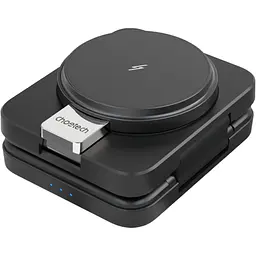 Бездротовий зарядний пристрій Choetech T636-F Qi2 3in1 Foldable Magsafe Wireless Charger Black [127160] - мініатюра 6