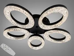 Стельова LED люстра біла 33W 3 модулі пульт 6 м²