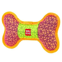 Іграшка для собак Waudog Fun Кістка Ш 20 см Д 12 см рожева - мініатюра 2