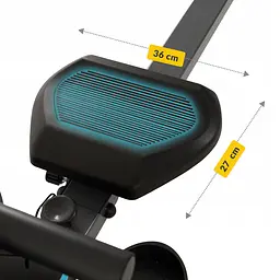 Гребний тренажер магнітний 4FIZJO Evo+ Black/Blue (P-5905973401715) - мініатюра 2
