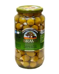 Оливки Bravo Aceitunas sin hues rellenas de Almendr із мигдалем 1 кг.