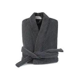 Халат-кімоно unisex Lotus Home - Bold Microcotton antrasit махровий M
