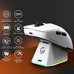 Миша GamePro Genesis Airmaster White (GM167W) [150897] - мініатюра 18