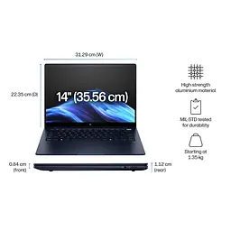 Ноутбук HP EliteBook Ultra G1q Snapdragon X Elite X1E-78-100 2.2K сенсорний,32GB,1TB - мініатюра 6