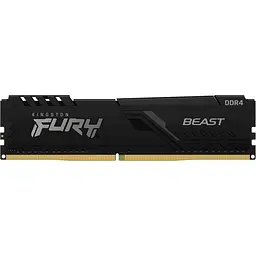 Модуль пам'яті Kingston Fury DDR4 64GB (4x16GB) 3200MHz Beast Black (KF432C16BB1K4/64) - мініатюра 2