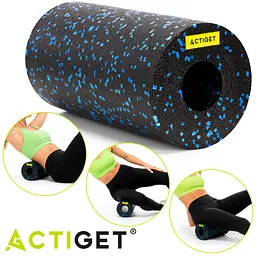 Масажний ролик Actiget EPP 29.5 x 15 см (валик, роллер) ACT0093 Black/Blue - мініатюра 5
