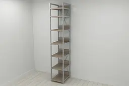 Шафа Гардероб Уні секція 4 серії Конект Ferrum-decor 220x40x50см Сірий метал ДСП Дуб Сонома Трюфель 32 мм (FRD-104554) - мініатюра 7