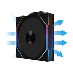 Кулер до корпусу Lian Li Uni Fan TL WIRELESS 120-3, Black (G99.12TL1W3B.00) - мініатюра 9