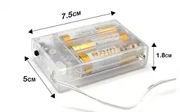 Світлодіодна гірлянда Sun Lamp Крапля Роси 200 LED 20 м тепле біле світло батарейки - мініатюра 3