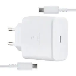 Мережевий зарядний пристрій Samsung TA800 20W With Cable Type-C to Type-C High c0py Білий