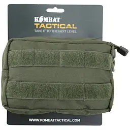 Підсумок Kombat UK Small Molle Utility Pouch Оливковий (1000-kb-smup-olgr)