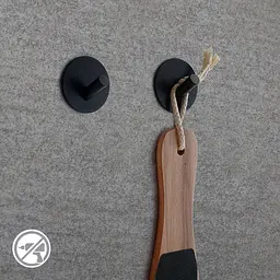 Гачок MVM My Home, матовий, чорний (HSS-504R BLACK) - мініатюра 3