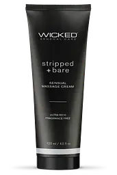 Масажний крем Wicked Sensual Care Stripped & Bare без запаху 120 ml