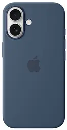 Оригінальний силіконовий чохол для iPhone 16 Apple Silicone Case with MagSafe Denim MYY23ZM/A