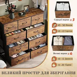 Комод із тканинними ящиками - мініатюра 6