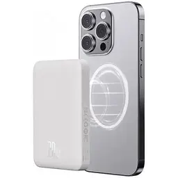 Зовнішній акумулятор Baseus Magnetic Mini 20W 10000 mAh (PPCX070002) білий - мініатюра 5